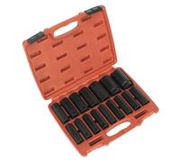 Sealey Premier Deep Impact Socket Set 1/2"Sq Drive 16pc