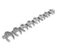 Sealey Crow's Foot Spanner Set AK599 8Pc 3/8 Sq Drive Imperial