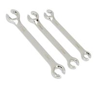 Sealey Ak600 Flare Nut Spanner Set 3Pc Metric