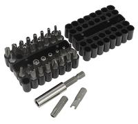 Sealey Ak614 Security Bit and Magnetic Adaptor Set 33Pc