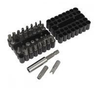 Sealey AK614 Security Bit & Magnetic Adaptor Set 33Pc