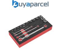 Sealey Ak61801 TRX-Star 3/8Sq Drive Socket and Spanner Set 16Pc