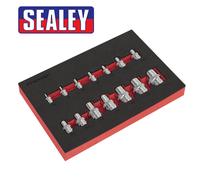 Sealey Socket Set AK61807 – 14PC 1/4", 3/8" & 1/2" Sq Drive TRX-Star* E4–E24