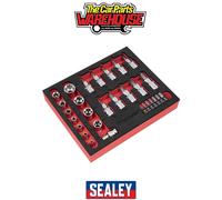 Sealey AK6193 Premier TRX-Star Socket & Security Bit Set 1/4"Sq & 3/8"Sq