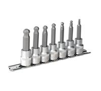Sealey AK621 Premier Ball-End Hex Socket Bit Set 3/8"Sq Drive 7pc