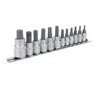 Sealey Socket Bit Set AK6213 TRX-Star* 12pc 1/4" , 3/8" & 1/2" Sq Drive