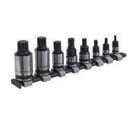 Sealey Spline Socket Bit Set AK6214B – 8pc Combination Drive 1/4" 3/8" 1/2" Black Series