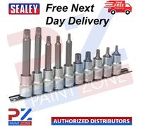 Sealey AK6215 10pc 1/2"Sq Drive Spline Socket Bit Set