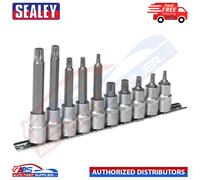Sealey AK6215 Spline Socket Bit Set 1/2inSq Drive - 10pc