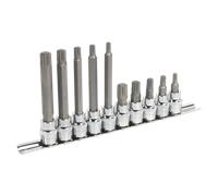 Sealey AK6216 Premier Spline Socket Bit Set 3/8"Sq Drive 10pc