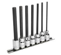 Sealey Ak62254 Hex Socket Bit Set 7Pc 3/8Sq Drive 110Mm Metric