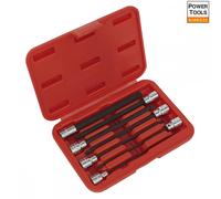 Sealey AK62257 Ball-End Hex Socket Bit Set 7Pc 3/8inSq Drive 150Mm Metric