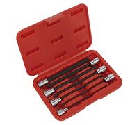 Sealey AK62257 Ball-End Hex Socket Bit Set 7Pc 3/8inSq Drive 150Mm Metric