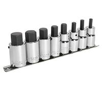 Sealey Hex Socket Bit Set8 Piece 1/2" Square Drive Metric