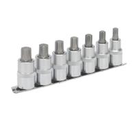 Sealey AK6234 Premier Ribe Socket Bit Set 1/2"Sq Drive 55mm 7pc