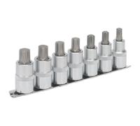 Sealey Premier Ribe Socket Bit Set 1/2"Sq Drive 55mm 7pc AK6234