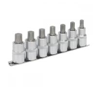 Sealey AK6234 Ribe Socket Bit Set 7Pc 1/2inSq Drive 55Mm