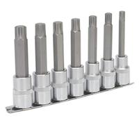 Sealey Ak6235 Ribe Socket Bit Set 7Pc 1/2Sq Drive 100Mm