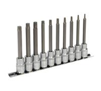Sealey Premier 10 Piece TRX-Star 3/8"Sq Drive 95mm Socket Bit Set, AK6236