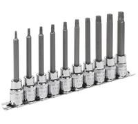 Sealey AK6236 10pc 3/8"Sq Drive 100mm TRX-Star* Socket Bit Set