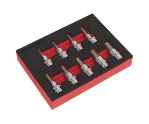 Sealey AK6240 Hex Allen Key Socket Bit Set 9pc Metric 3/8 Dr FOAM HOLDER