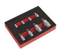 Sealey AK6241 Premier Spline Socket Bit Set1/4", 3/8" & 1/2"Sq Drive 8pc