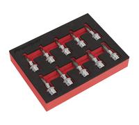 Sealey AK6242 TRX-Star* Socket Bit Set 10pc 3/8"Sq Drive