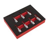 Sealey AK6246 Premier Imperial Hex Socket Bit Set 3/8"Sq Drive 7pc