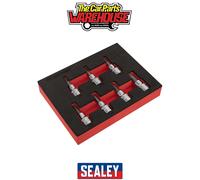Sealey AK6246 Premier Imperial Hex Socket Bit Set 3/8"Sq Drive 7pc
