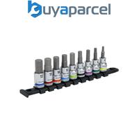 Sealey AK6250 Premier Platinum Hex Socket Bit Set 3/8"Sq Drive 9pc