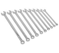 Sealey Ak6310 Combination Spanner Set 10Pc Extra-Long Metric