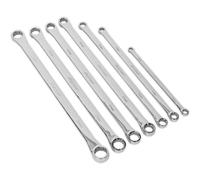 Sealey AK6311 6 Piece Extra Long Deluxe Ring Spanner Set Metric
