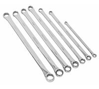 Sealey AK6311 Double End Ring Spanner Set 7pc Extra-Long Metric