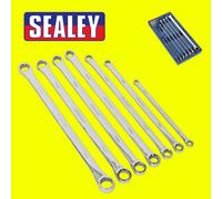 Sealey AK6311 Double End Ring Spanner Set 7Pc Extra-Long Metric
