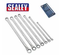 Sealey AK6311 Extra Long Double Ended Ring Spanner Wrench Set 8-24mm + Tray