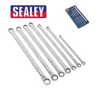 Sealey AK6311 Double End Ring Spanner Set 7Pc Extra-Long Metric