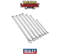 Sealey AK6311 Double End Ring Spanner Set 7Pc Extra-Long Metric