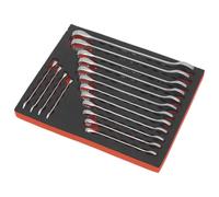 Sealey AK63255 Combination Spanner Set 16Pc Metric