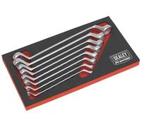 Sealey Ring Spanner Set AK63257 – 8pc Offset Double End, 6–22mm