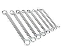 Sealey Ak6327 Offset Double End Ring Spanner Set 8Pc Metric