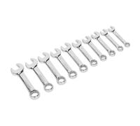 Sealey Ak633 Combination Spanner Set 10Pc Stubby Metric