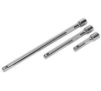 Sealey Extension Bar Set 3 Piece 3/8" Square Drive