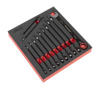 Premier Black Combination Ratchet Spanner Set 12pc - AK63940B