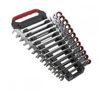 Sealey Combination Spanner Set AK63942 – Flexi-Head Ratchet, 12pc – Premier Platinum