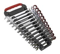 Sealey Flexi-Head Ratchet Combination Spanner Set 7 Pieces Metric - AK63943
