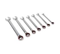 Sealey AK63945 Reversible Ratchet Combination Spanner Set 7Pc Metric Platinum Series