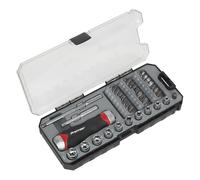 Sealey AK64905 Premier Fine Tooth Ratchet Screwdriver Socket & Bit Set 38pc