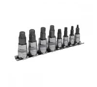 Sealey AK65600 Hex Socket Bit Set Lock-On™ 8Pc 1/4in & 3/8inSq Drive Metric