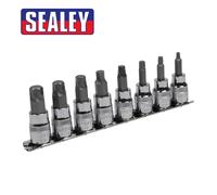 Sealey Hex Socket Bit Set Lock-On™ 8 Pieces 3/8"Sq Drive Metric - AK65601