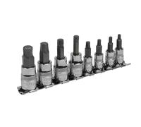 Sealey Hex Socket Bit Set AK65602 8pc 1/4" & 3/8" Sq Drive Lock-On™ Imperial
